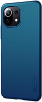 Nillkin - Xiaomi Mi 11 Lite Hoesje - Super Frosted Shield - Back Cover - Blauw
