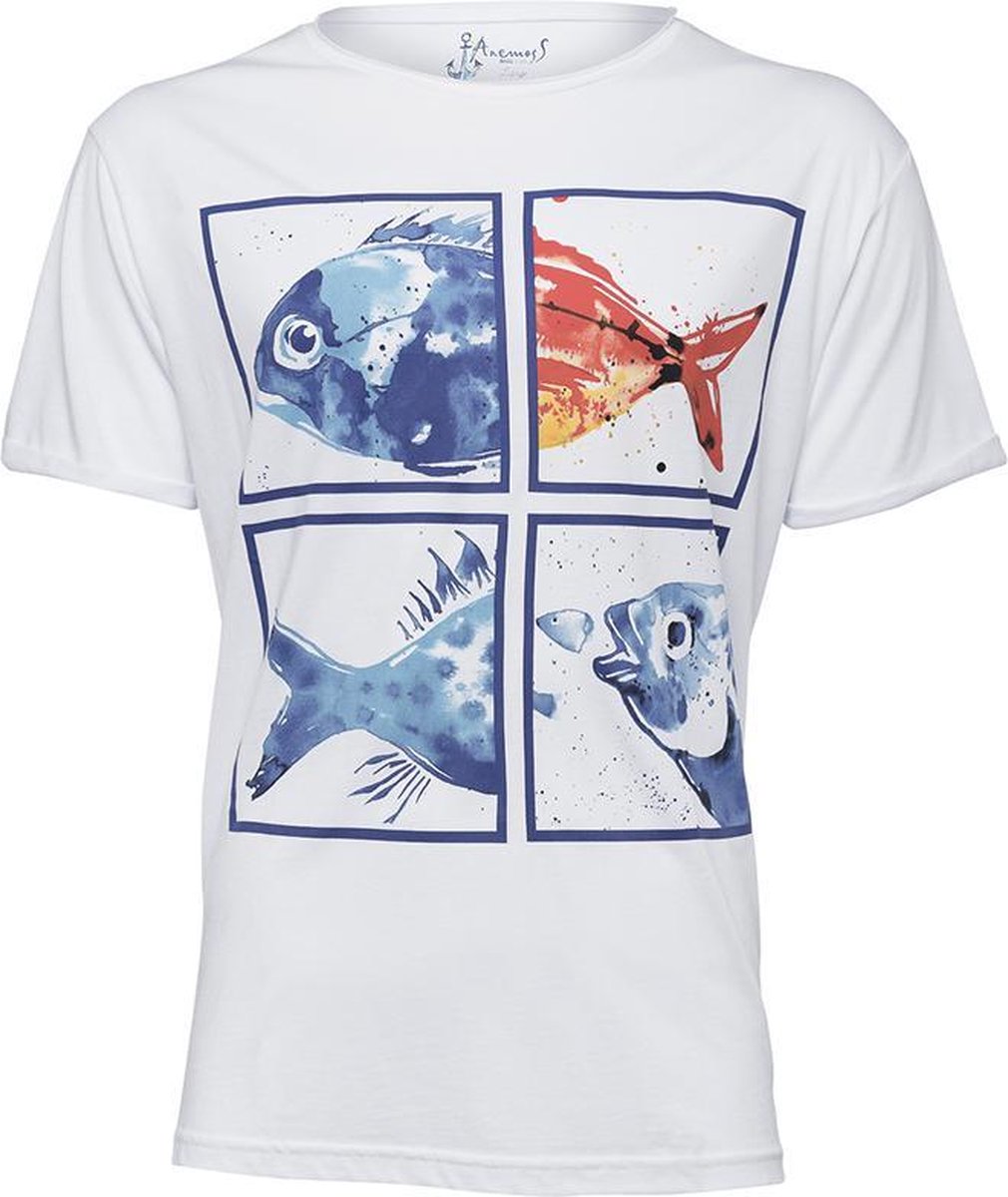 BiggDesign-AnemoSS-T Shirt- Aquarium- Heren-Maat XL