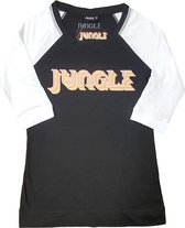 Jungle Raglan top -2XL- Colour Logo Zwart/Wit