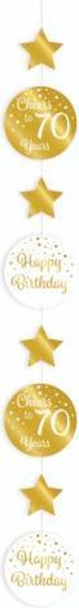 Hanging decoration gold/white - 70