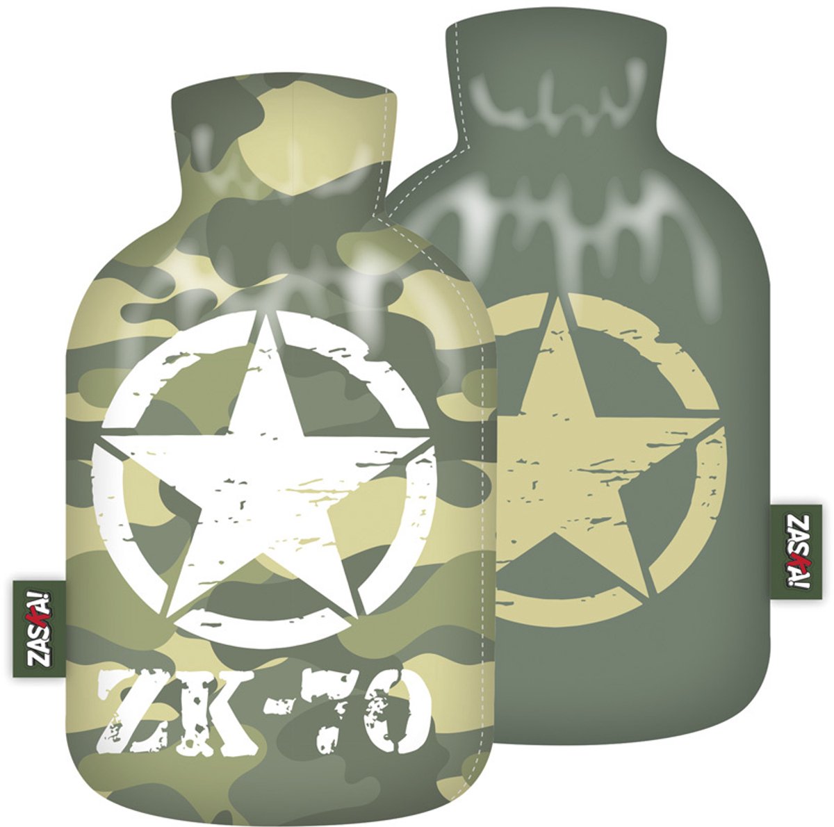 Arditex Warmtekruik Jongens Army 2 Liter Polyester Groen