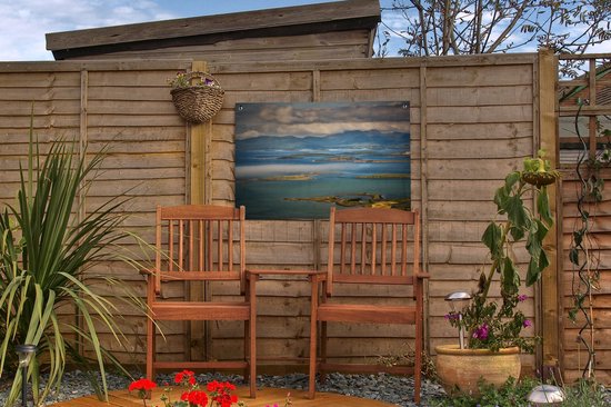 Vue sur la baie de Clew en Irlande affiche de jardin en vrac 60x40 cm - petit - toile de jardin / toile d'extérieur / Peintures pour l'extérieur (décoration de jardin)