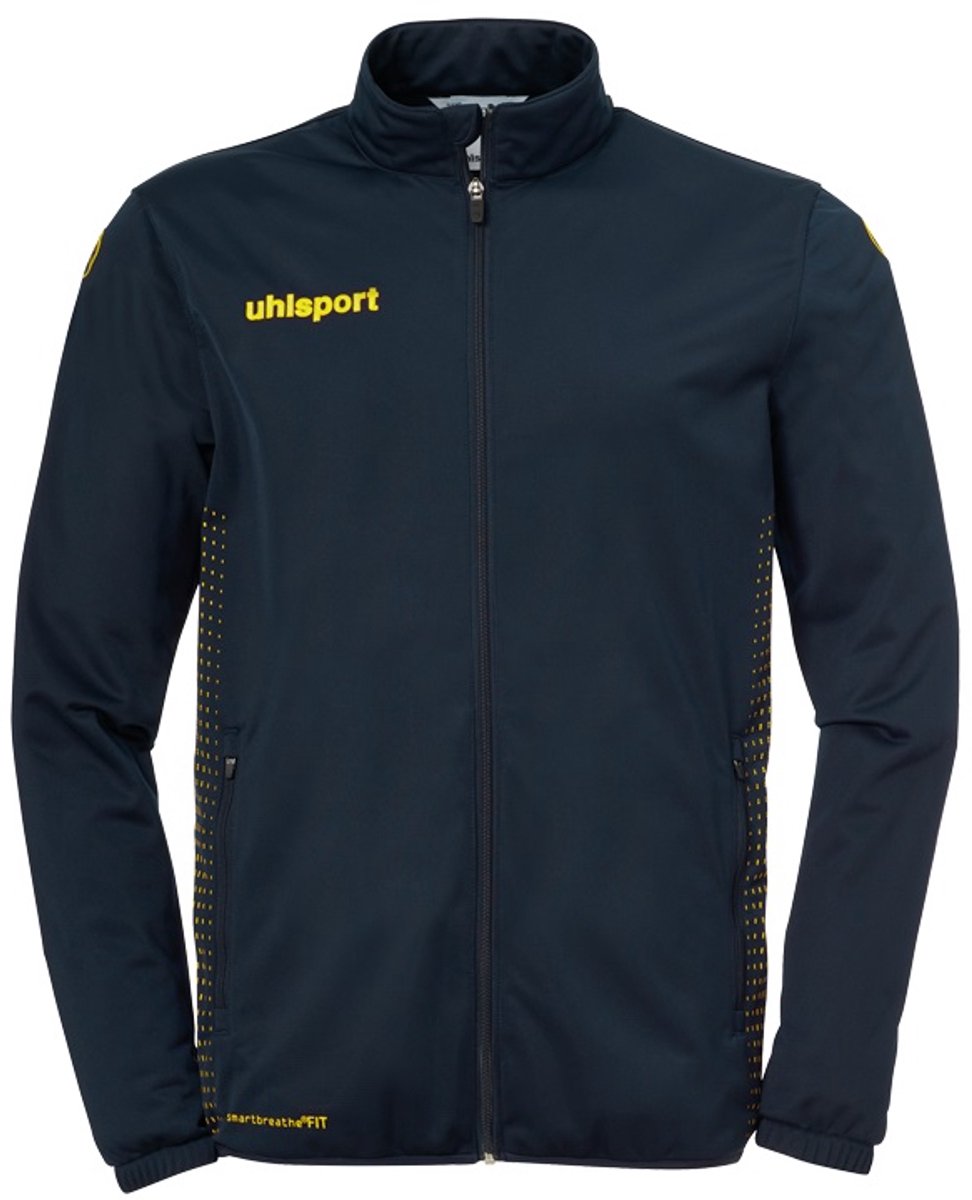 Uhlsport Score Trainingsjas Kind Marine-Fluor Geel Maat 140