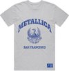Metallica - College Crest Heren T-shirt - XL - Grijs
