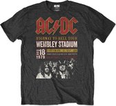 AC/ DC Tshirt Homme -L- Wembey '79 Eco Zwart