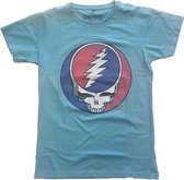 Grateful Dead Heren Tshirt -S- Steal Your Face Classic Blauw