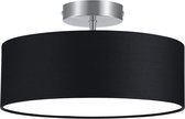 LED Plafondlamp - Plafondverlichting - Torna Hotia - E14 Fitting - 2-lichts - Rond - Mat Zwart - Aluminium
