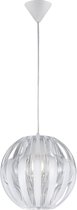 LED Hanglamp - Hangverlichting - Trinon Pumon XL - E27 Fitting - Rond - Mat Wit - Kunststof