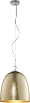 LED Hanglamp - Hangverlichting - Trinon Onutia XL - E27 Fitting - 1-lichts - Ovaal - Mat Goud - Aluminium