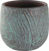 TS Sierpot Evi groen - Decoratieve pot - 1x Ø 15 x 13 cm