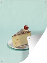 Affiche jardin - Toile jardin - Posters de jardin extérieur - Fromage comme gâteau - 90x120 cm - Jardin