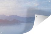 Tuinposters buiten Mist trekt over China - 90x60 cm - Tuindoek - Buitenposter