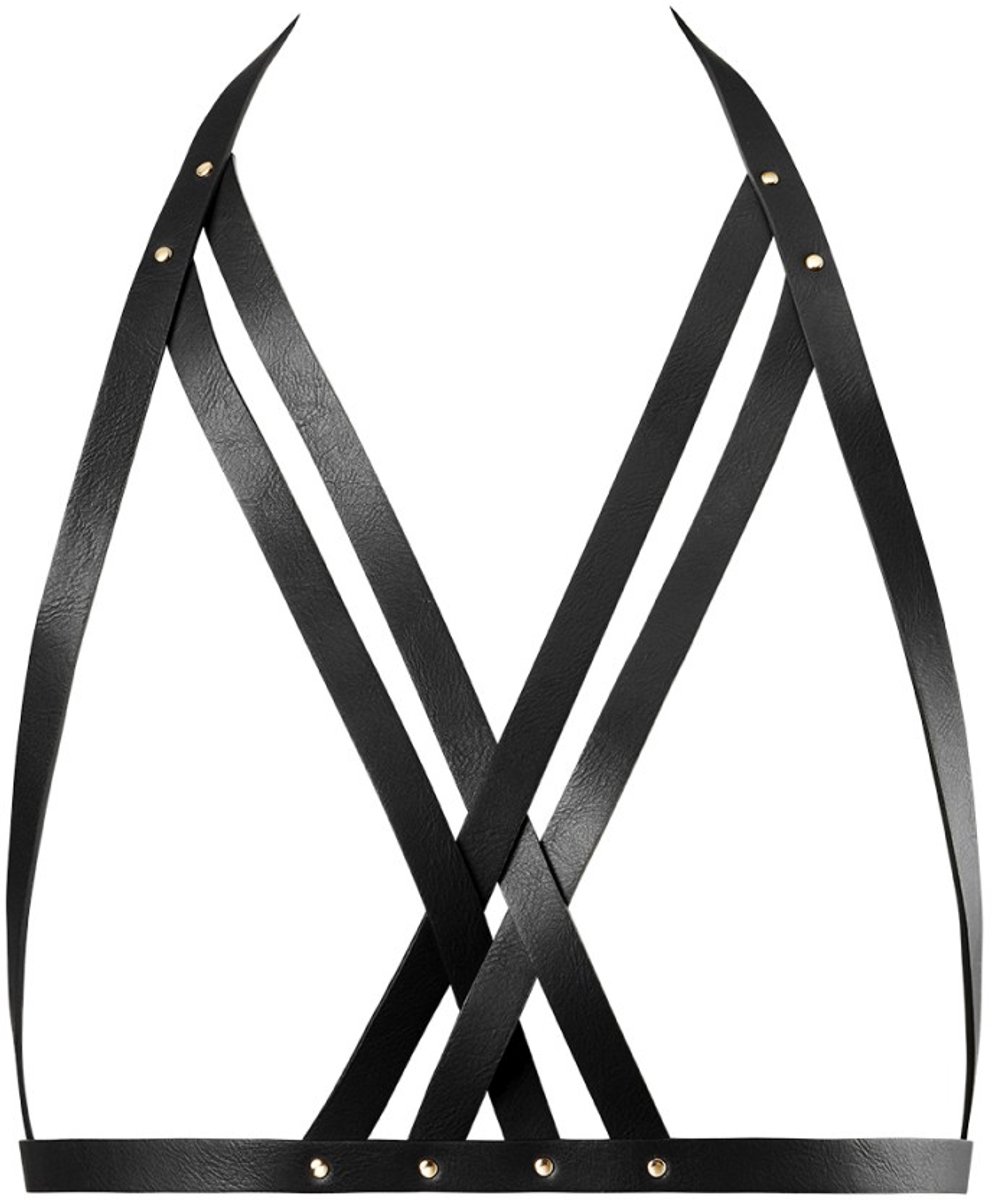 Bijoux Indiscrets - Maze Halter Bra Harness Zwart
