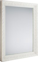 Spiegel - Trion Tonia - 55x70 - Wandspiegel in Frame - Oud Wit - BES LED
