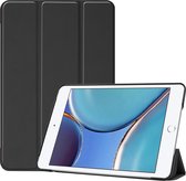 Tablet hoes geschikt voor iPad Mini 2021 - Tri-Fold Book Case - Zwart