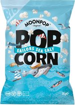 Moonpop Popcorn - Sea salt -25 gram x 16 stuks