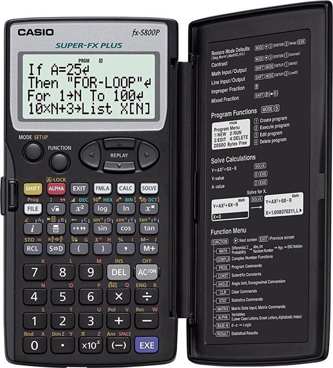 Casio FX-5800 P - Wetenschappelijke rekenmachine