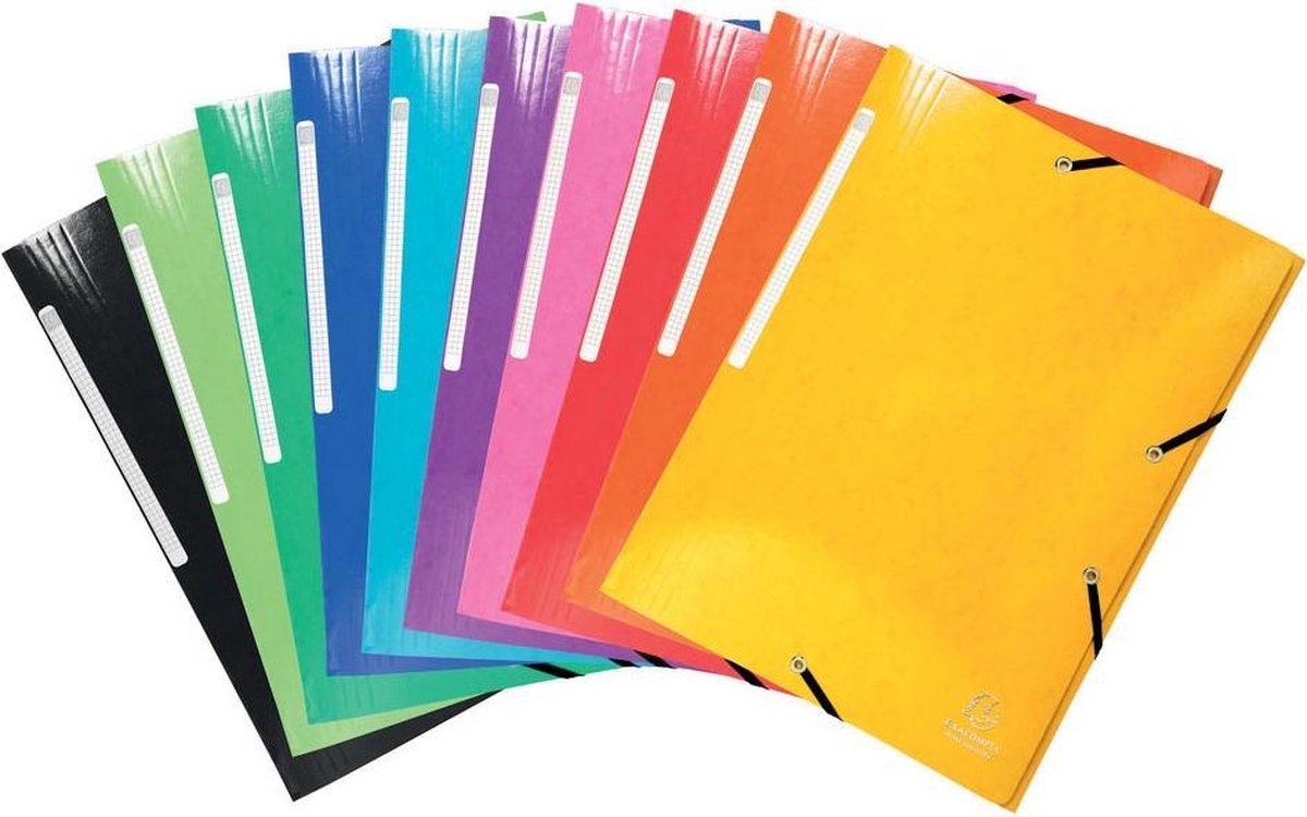 Exacompta IDERAMA® Elastomap 3 kleppen Maxi Capacity 425gm2 A4 - Geassorteerd - 55829E