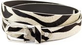 Riemen & Co Damesriem 2069 - Zebraprint - 85 cm