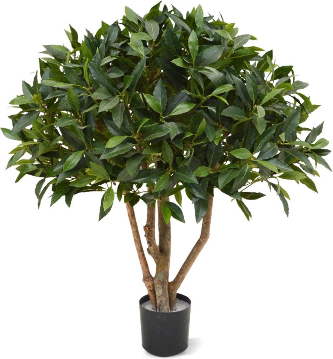 maxifleur Kunstplanten Laurier bal op stam kunstplant 70cm Groen
