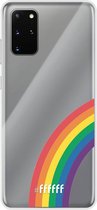 6F hoesje - geschikt voor Samsung Galaxy S20+ -  Transparant TPU Case - #LGBT - Rainbow #ffffff