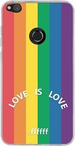 6F hoesje - geschikt voor Huawei P8 Lite (2017) -  Transparant TPU Case - #LGBT - Love Is Love #ffffff