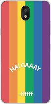LG K30 (2019) Hoesje Transparant TPU Case - #LGBT - Ha! Gaaay #ffffff