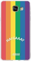 Samsung Galaxy A5 (2016) Hoesje Transparant TPU Case - #LGBT - Ha! Gaaay #ffffff