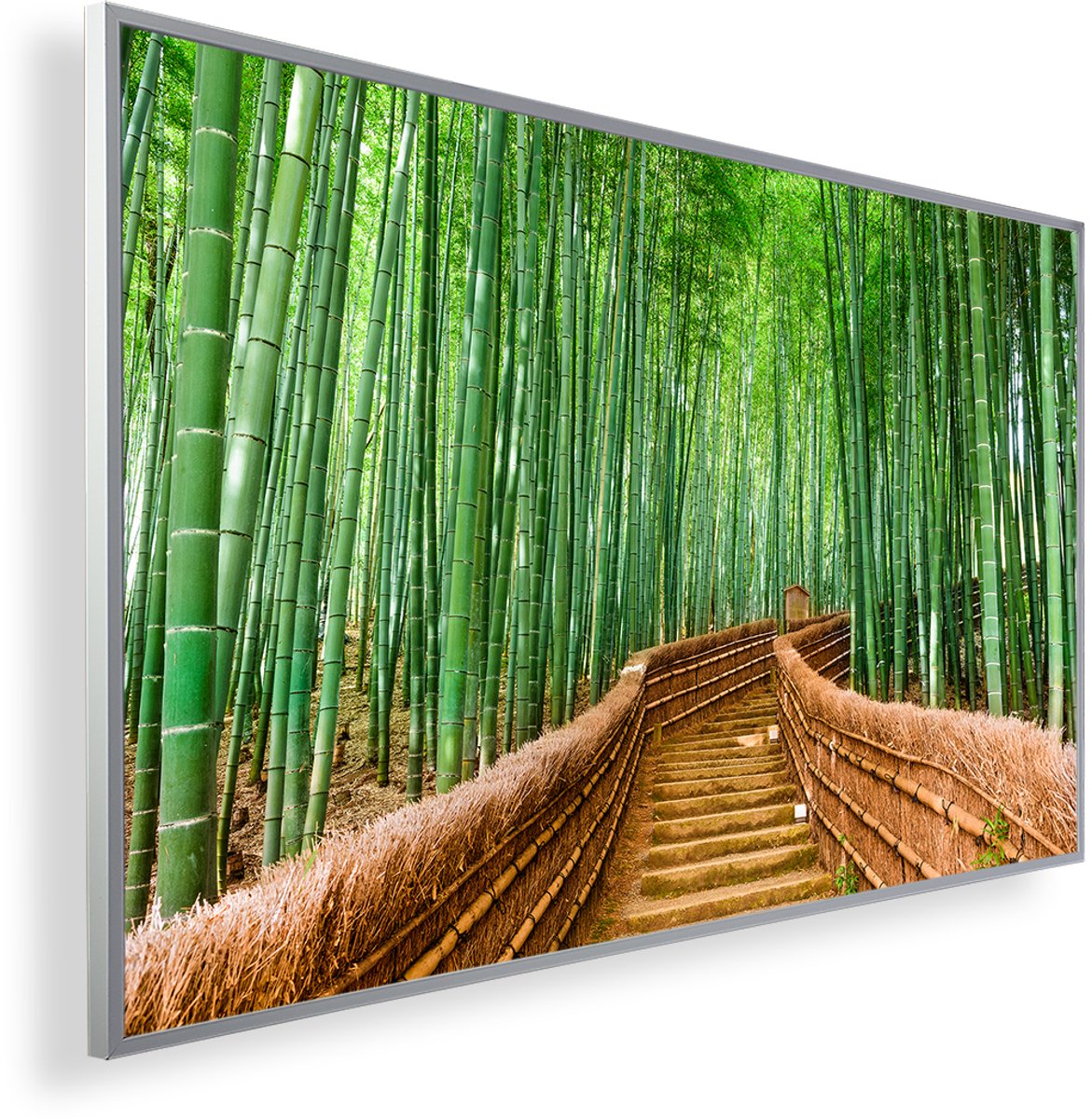 Infrarood Verwarmingspaneel 450W met fotomotief en Smart Thermostaat (5 jaar Garantie) - Japan Bamboo 182
