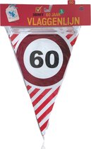 3BMT® Vlaggenlijn verjaardag 60 jaar - 3 meter