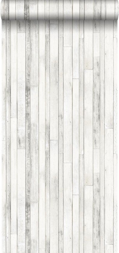ESTAhome behang sloophout grijs wit - 138816 - 53 cm x 10,05 m | bol