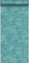 ESTAhome behang betonlook turquoise - 138908 - 53 cm x 10,05 m