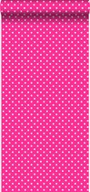 ESTAhome behang kleine stippen roze - 115741 - 53 cm x 10,05 m