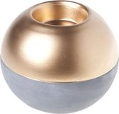 Theelichthouder Aardewerk - Waxinelichthouder - Mat Koper Bol - ø10,7cm