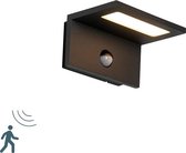 QAZQA harvey - Moderne LED Wandlamp  met Bewegingsmelder | Bewegingssensor | sensor voor buiten - 1 lichts - D 13.4 cm - Antraciet - Buitenverlichting