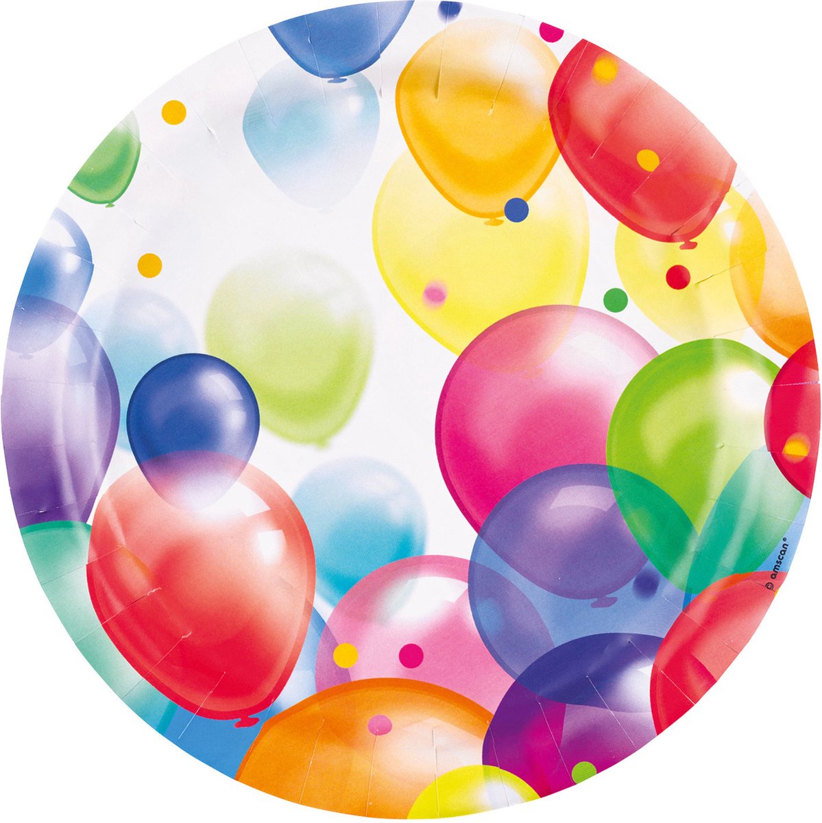 Amscan Feestborden Ballonnen 23 Cm 8 Stuks