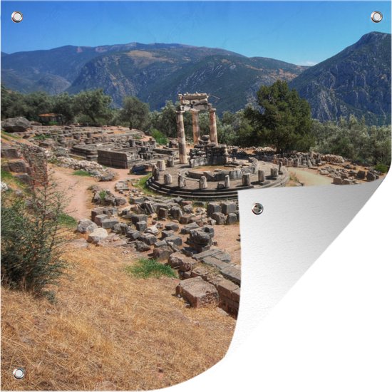 Tuinposters Delphi in Griekenland - 50x50 cm - Tuindoek - Buitenposter