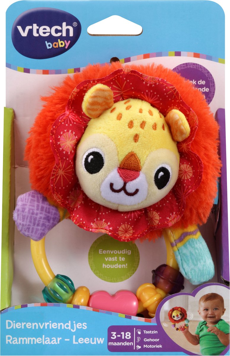 VTech Baby Dierenvriendjes Rammelaar Leeuw - Educatief Babyspeelgoed