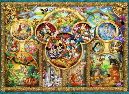 Ravensburger puzzel Most Famous Disney Characters - Legpuzzel - 500 stukjes
