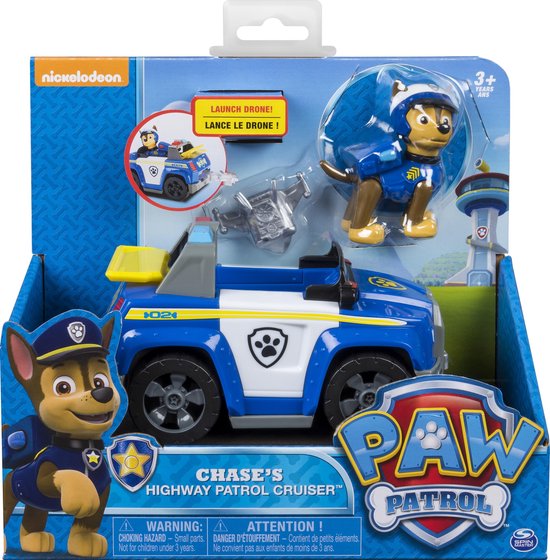 pianist ga winkelen Aanhankelijk PAW Patrol - Speelgoedvoertuig - Chase - Politieauto - Blauw | bol.com