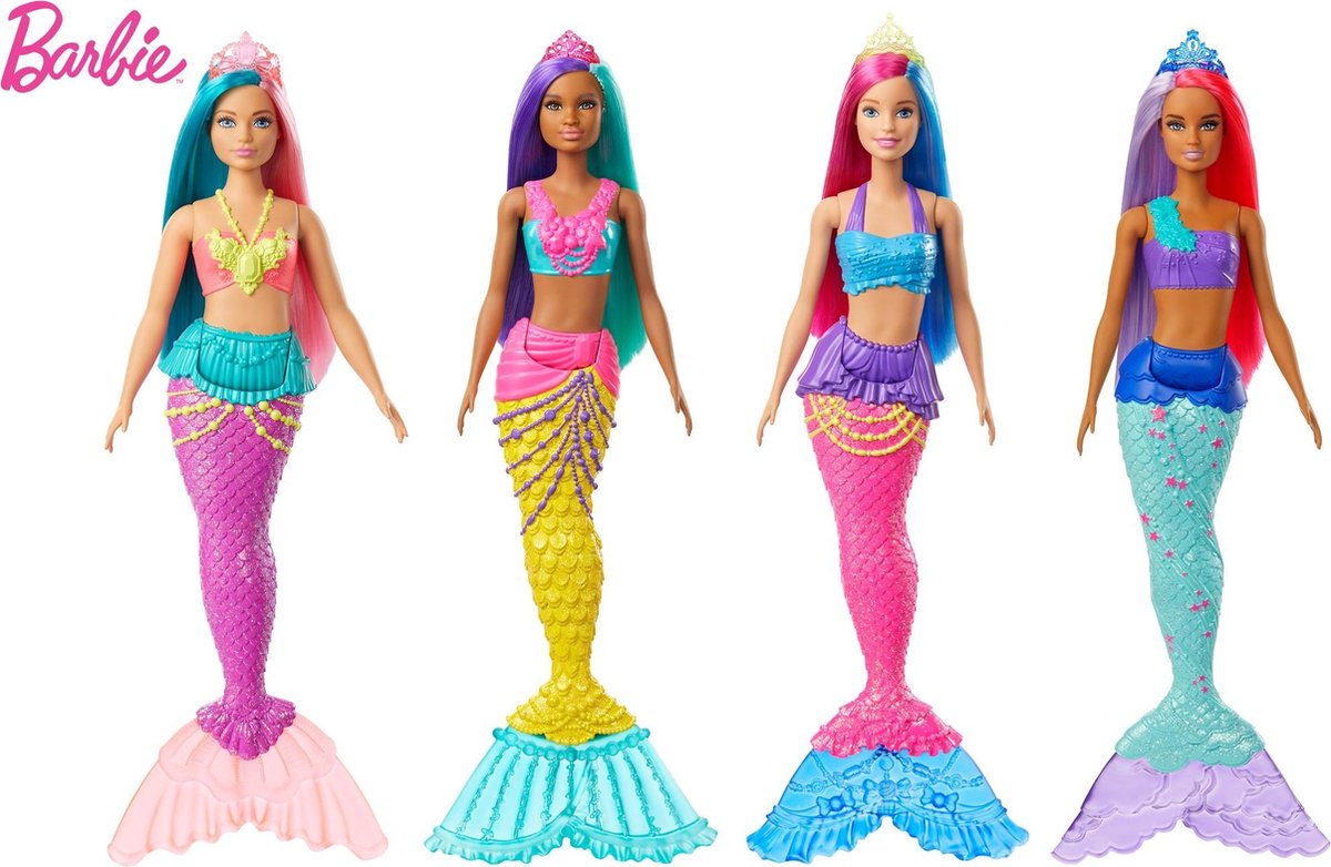 Barbie Tienerpop Dreamtopia: Zeemeermin 30 Cm Blauw/roze