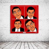 Mister Bean Pop Art Poster - 90 x 90 cm Fotopapier Mat 180 gr - Popart Wanddecoratie