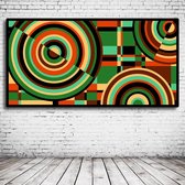 Modern Art N° 124 Poster in lijst - 125 x 65 cm Fotopapier Mat 180 gr Framed - Popart Wanddecoratie