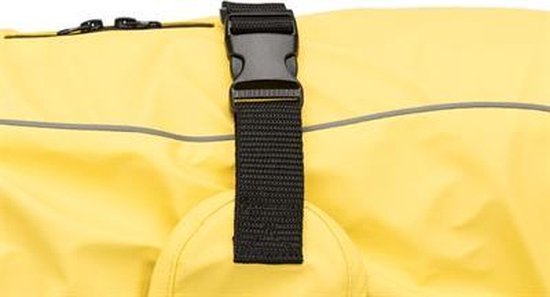 Trixie Vimy Regenjas Voor Honden – Maat XS, Geel, Waterdicht, Met Hoge Kraag En Buikband, Reflecterend En Winddicht