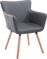 Liv's Ytrevalan Eetkamerstoel - Modern - Grijs - Hout - 64 cm x 56 cm x 86 cm