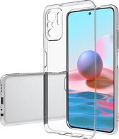 Hoesje geschikt voor Xiaomi Redmi Note 10 - Clear Soft Case - Siliconen Back Cover - Shock Proof TPU - Transparant
