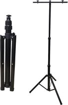 Statief - Tripod | Dubbel | Zwart | voor bouwlamp - schijnwerper | 1.57meter
