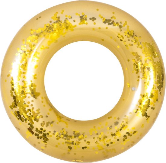 Grote Opblaas Band – Opblaasbare Zwemring – Met Glitter – Goud – Opblaasbaar  – Zwemmen... | bol.com
