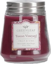 Greenleaf Geurkaars Tuscan Vineyard 8 Cm Wax/glas Paars