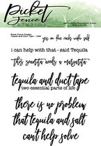 Tequila and Duct Tape Clear Stamps (S-148)